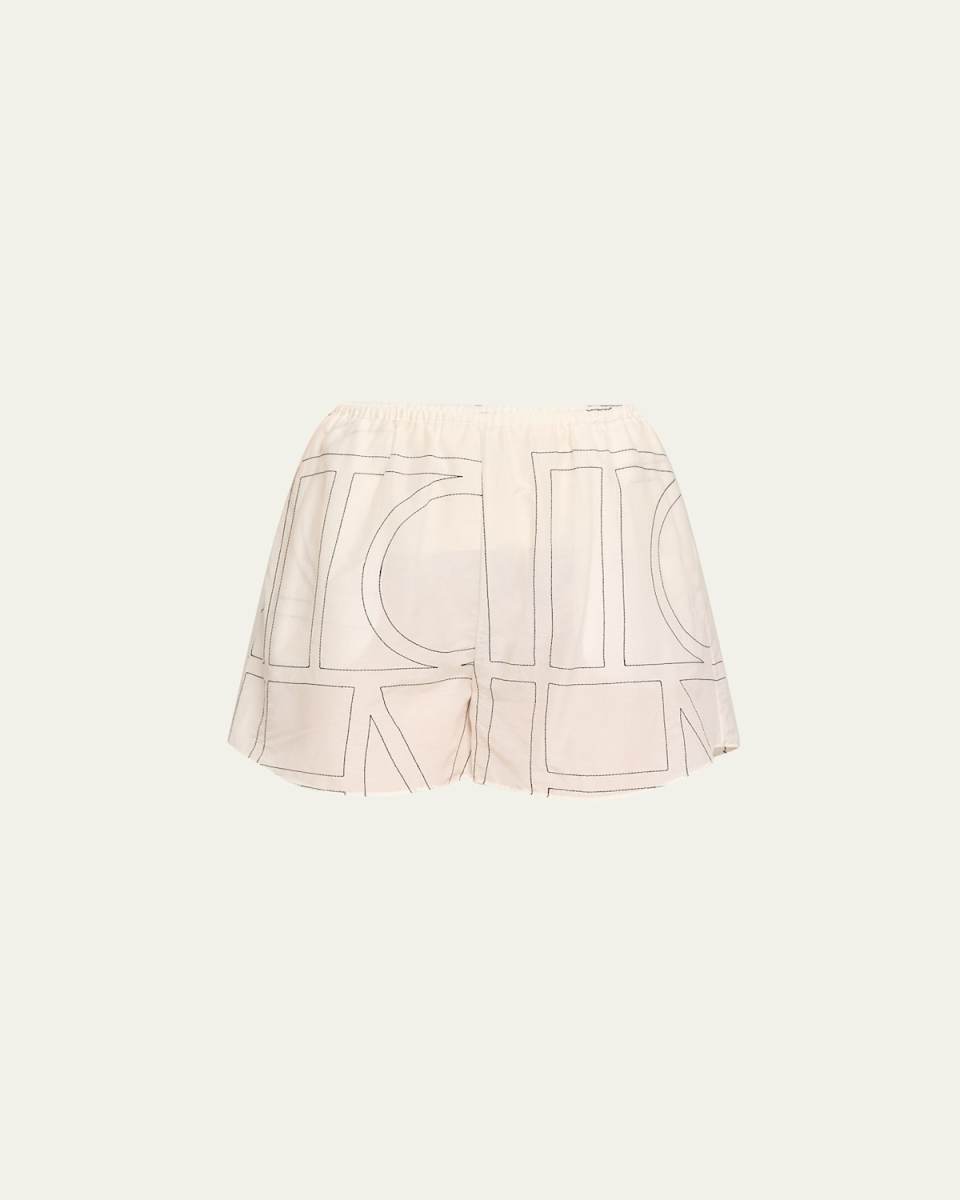 Monogram Cotton PJ Shorts